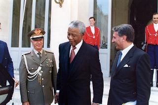 Visita ufficiale in Italia del Presidente della Repubblica del Sud Africa Nelson Mandela