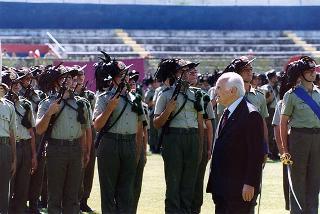 Caserta: intervento del Presidente della Repubblica alla celebrazione del 162° annuale di costituzione del Corpo dei Bersaglieri