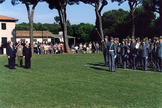 Castelporziano: cerimonia di consegna da parte del Presidente della Repubblica della Medaglia d'Oro al Valor Civile al Corpo Forestale dello Stato