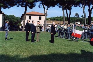 Castelporziano: cerimonia di consegna da parte del Presidente della Repubblica della Medaglia d'Oro al Valor Civile al Corpo Forestale dello Stato