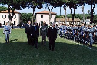 Castelporziano: cerimonia di consegna da parte del Presidente della Repubblica della Medaglia d'Oro al Valor Civile al Corpo Forestale dello Stato