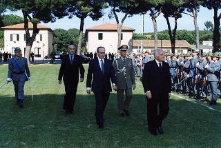 Castelporziano: cerimonia di consegna da parte del Presidente della Repubblica della Medaglia d'Oro al Valor Civile al Corpo Forestale dello Stato
