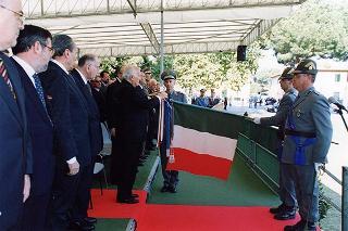 Castelporziano: cerimonia di consegna da parte del Presidente della Repubblica della Medaglia d'Oro al Valor Civile al Corpo Forestale dello Stato