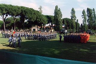 Castelporziano: cerimonia di consegna da parte del Presidente della Repubblica della Medaglia d'Oro al Valor Civile al Corpo Forestale dello Stato