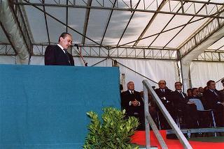 Castelporziano: cerimonia di consegna da parte del Presidente della Repubblica della Medaglia d'Oro al Valor Civile al Corpo Forestale dello Stato