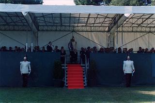 Castelporziano: cerimonia di consegna da parte del Presidente della Repubblica della Medaglia d'Oro al Valor Civile al Corpo Forestale dello Stato