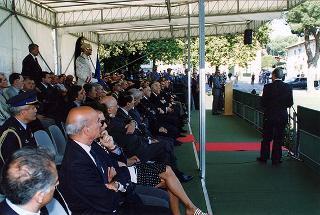 Castelporziano: cerimonia di consegna da parte del Presidente della Repubblica della Medaglia d'Oro al Valor Civile al Corpo Forestale dello Stato