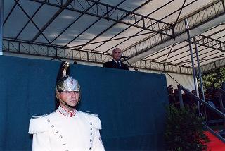Castelporziano: cerimonia di consegna da parte del Presidente della Repubblica della Medaglia d'Oro al Valor Civile al Corpo Forestale dello Stato