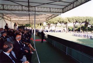 Castelporziano: cerimonia di consegna da parte del Presidente della Repubblica della Medaglia d'Oro al Valor Civile al Corpo Forestale dello Stato