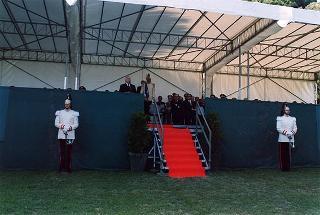 Castelporziano: cerimonia di consegna da parte del Presidente della Repubblica della Medaglia d'Oro al Valor Civile al Corpo Forestale dello Stato