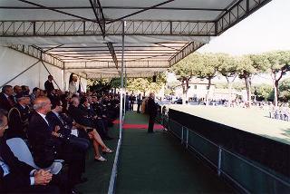 Castelporziano: cerimonia di consegna da parte del Presidente della Repubblica della Medaglia d'Oro al Valor Civile al Corpo Forestale dello Stato