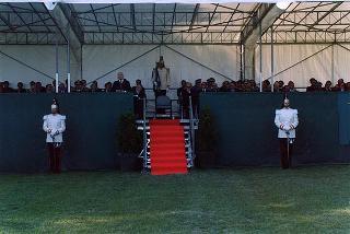 Castelporziano: cerimonia di consegna da parte del Presidente della Repubblica della Medaglia d'Oro al Valor Civile al Corpo Forestale dello Stato