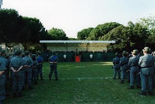 Castelporziano: cerimonia di consegna da parte del Presidente della Repubblica della Medaglia d'Oro al Valor Civile al Corpo Forestale dello Stato