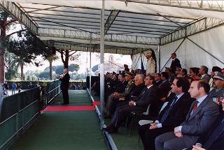 Castelporziano: cerimonia di consegna da parte del Presidente della Repubblica della Medaglia d'Oro al Valor Civile al Corpo Forestale dello Stato