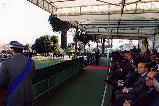 Castelporziano: cerimonia di consegna da parte del Presidente della Repubblica della Medaglia d'Oro al Valor Civile al Corpo Forestale dello Stato