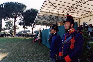 Castelporziano: cerimonia di consegna da parte del Presidente della Repubblica della Medaglia d'Oro al Valor Civile al Corpo Forestale dello Stato