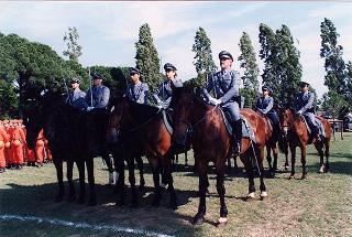 Castelporziano: cerimonia di consegna da parte del Presidente della Repubblica della Medaglia d'Oro al Valor Civile al Corpo Forestale dello Stato