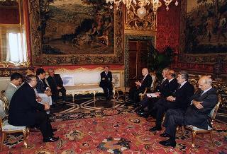 On. Giuseppe Avolio, presidente della Confederazione italiana agricoltori, con una delegazione delle organizzazioni agricole di Cipro