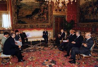 On. Giuseppe Avolio, presidente della Confederazione italiana agricoltori, con una delegazione delle organizzazioni agricole di Cipro