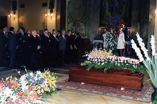 Roma: intervento del Presidente della Repubblica al funerale dell'on. avv. Erminio Pennacchini