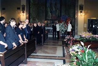 Roma: intervento del Presidente della Repubblica al funerale dell'on. avv. Erminio Pennacchini