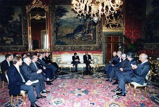 Delegazione delle Commissioni Finanze e Tesoro del Senato, e Finanze della Camera, per presentare i risultati dell'indagine conoscitiva sul federalismo