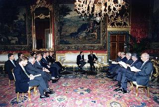 Delegazione delle Commissioni Finanze e Tesoro del Senato, e Finanze della Camera, per presentare i risultati dell'indagine conoscitiva sul federalismo