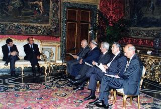 Delegazione delle Commissioni Finanze e Tesoro del Senato, e Finanze della Camera, per presentare i risultati dell'indagine conoscitiva sul federalismo