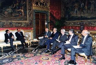 Delegazione delle Commissioni Finanze e Tesoro del Senato, e Finanze della Camera, per presentare i risultati dell'indagine conoscitiva sul federalismo