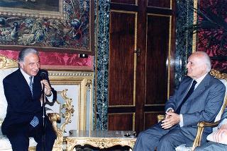 Mario Ciancio Sanfilippo, presidente della Federazione italiana editori giornali, ed i componenti il Comitato di presidenza della FIEG