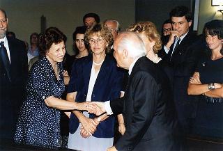 Roma, Chiesa di S. Chiara, piazza dei Giochi Delfici: intervento del Presidente della Repubblica ai funerali della signora Francesca Romana De Gasperi