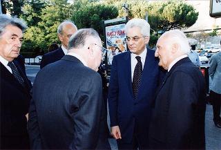 Roma, Chiesa di S. Chiara, piazza dei Giochi Delfici: intervento del Presidente della Repubblica ai funerali della signora Francesca Romana De Gasperi