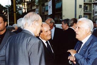 Roma, Chiesa di S. Chiara, piazza dei Giochi Delfici: intervento del Presidente della Repubblica ai funerali della signora Francesca Romana De Gasperi