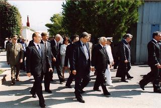 Pontecagnano (Salerno): intervento del Presidente della Repubblica ai funerali del ten. col. Carmine Calò, deceduto nel corso dello svolgimento di una missione di pace dell'ONU in Afghanistan