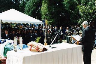 Pontecagnano (Salerno): intervento del Presidente della Repubblica ai funerali del ten. col. Carmine Calò, deceduto nel corso dello svolgimento di una missione di pace dell'ONU in Afghanistan