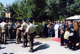 Pontecagnano (Salerno): intervento del Presidente della Repubblica ai funerali del ten. col. Carmine Calò, deceduto nel corso dello svolgimento di una missione di pace dell'ONU in Afghanistan