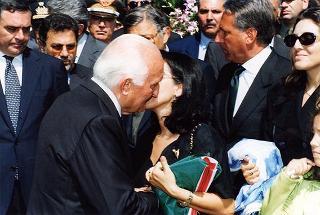 Pontecagnano (Salerno): intervento del Presidente della Repubblica ai funerali del ten. col. Carmine Calò, deceduto nel corso dello svolgimento di una missione di pace dell'ONU in Afghanistan