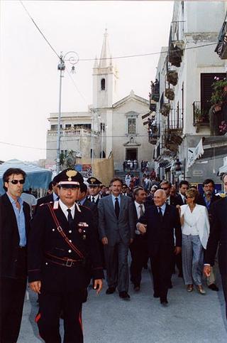 Visita del Presidente della Repubblica nelle Isole Eolie - Lipari