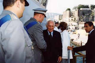 Visita del Presidente della Repubblica nelle Isole Eolie, a S. Marina di Salina