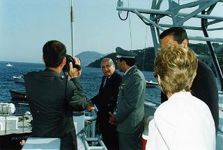 Visita del Presidente della Repubblica nelle Isole Eolie, a S. Marina di Salina