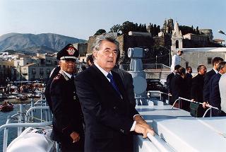 Visita del Presidente della Repubblica nelle Isole Eolie, a S. Marina di Salina
