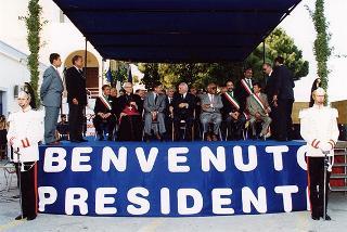 Visita del Presidente della Repubblica nelle Isole Eolie, a S. Marina di Salina