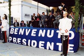 Visita del Presidente della Repubblica nelle Isole Eolie, a S. Marina di Salina