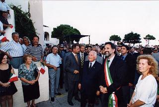 Visita del Presidente della Repubblica nelle Isole Eolie, a S. Marina di Salina