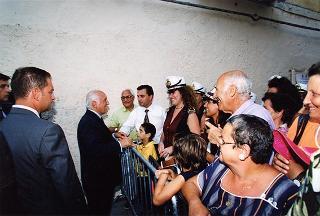 Visita del Presidente della Repubblica nelle Isole Eolie, a S. Marina di Salina