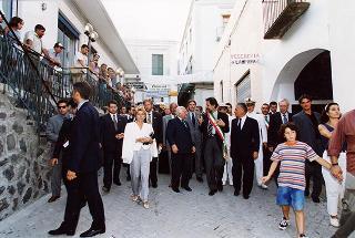 Visita del Presidente della Repubblica nelle Isole Eolie, a S. Marina di Salina