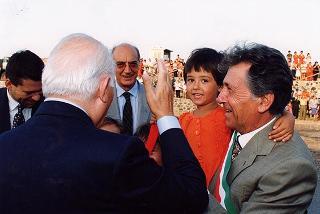 Visita del Presidente della Repubblica nelle Isole Eolie, a S. Marina di Salina