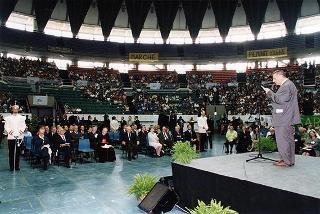 Intervento del Presidente della Repubblica all'incontro nazionale degli adulti di Azione Cattolica tenutosi nella sede del Palazzo dello Sport a Roma
