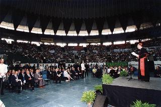 Intervento del Presidente della Repubblica all'incontro nazionale degli adulti di Azione Cattolica tenutosi nella sede del Palazzo dello Sport a Roma