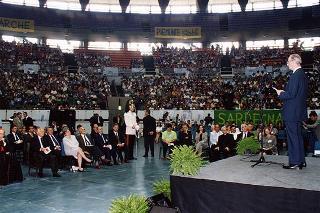 Intervento del Presidente della Repubblica all'incontro nazionale degli adulti di Azione Cattolica tenutosi nella sede del Palazzo dello Sport a Roma
